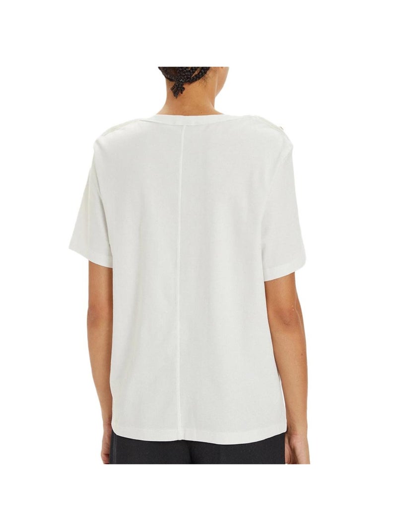 T-Shirt Donna Tommy Hilfiger a Righe Bianco - Kiabi