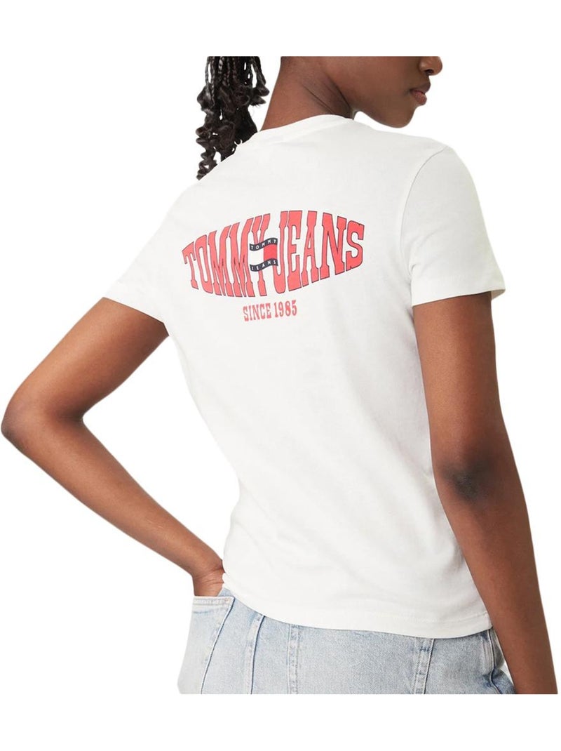 T-shirt donna tommy hilfiger Beige - Kiabi