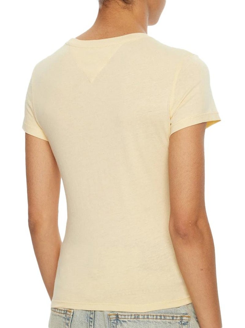 T-shirt Donna Tommy Hilfiger Beige - Kiabi