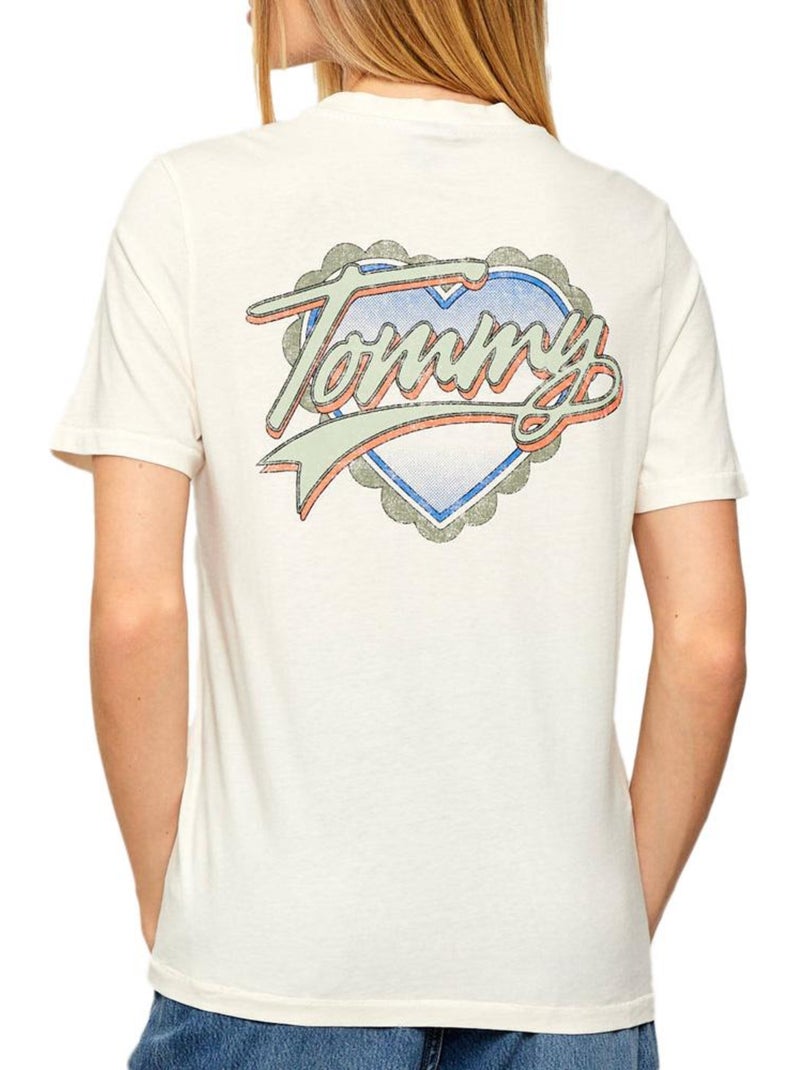 T-shirt donna tommy hilfiger Bianco - Kiabi