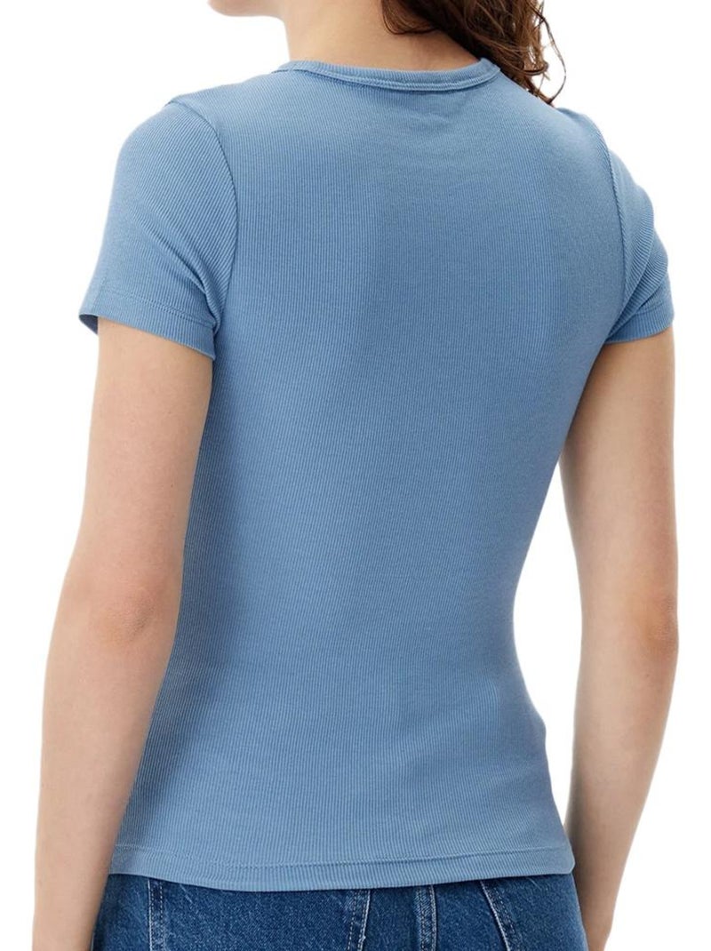 T-Shirt Donna Tommy Hilfiger con Logo Blu chiaro - Kiabi