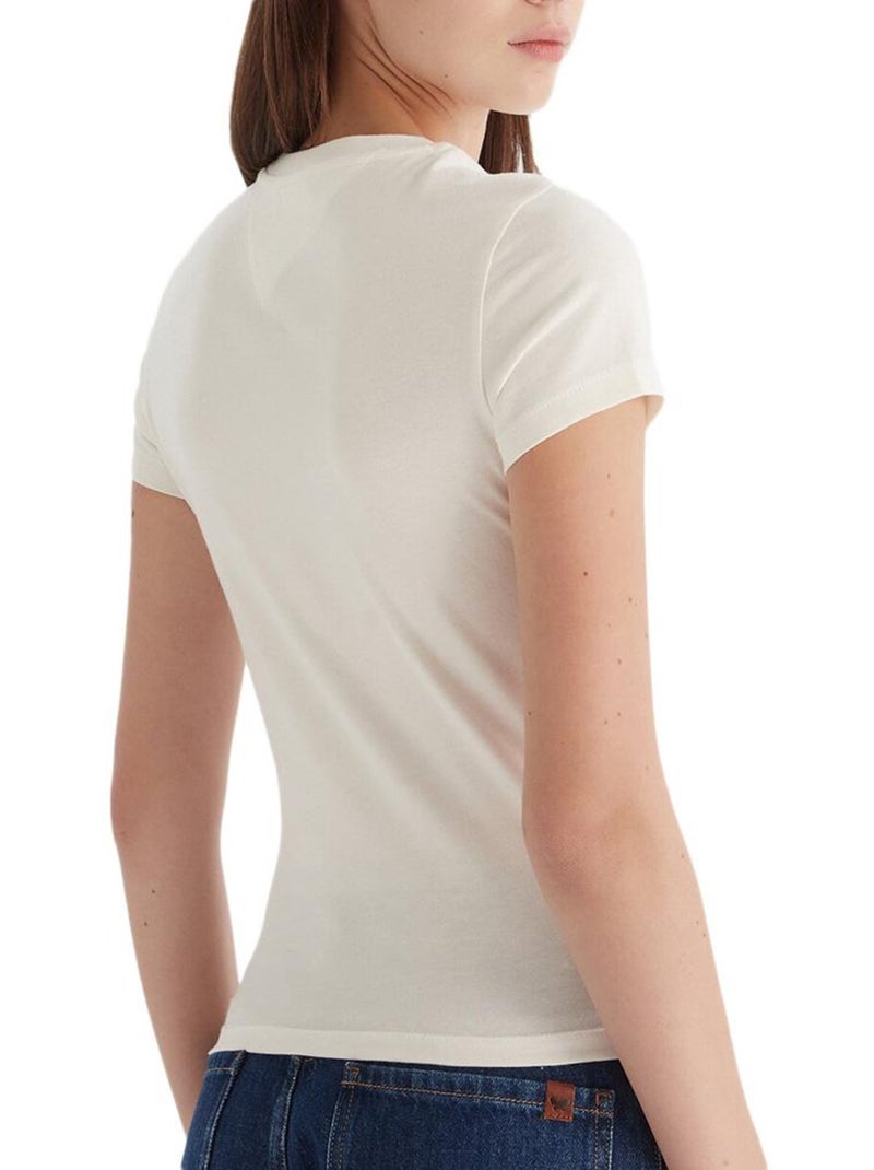 T-shirt Donna Tommy Hilfiger Ecru - Kiabi