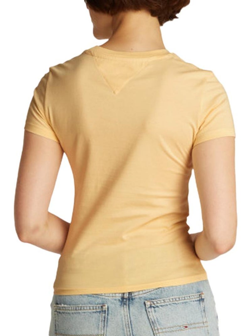 T-shirt donna tommy hilfiger Giallo - Kiabi
