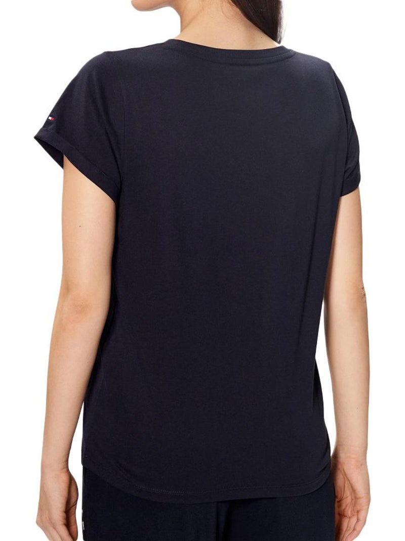 T-shirt donna tommy hilfiger maniche lunghe Blu - Kiabi