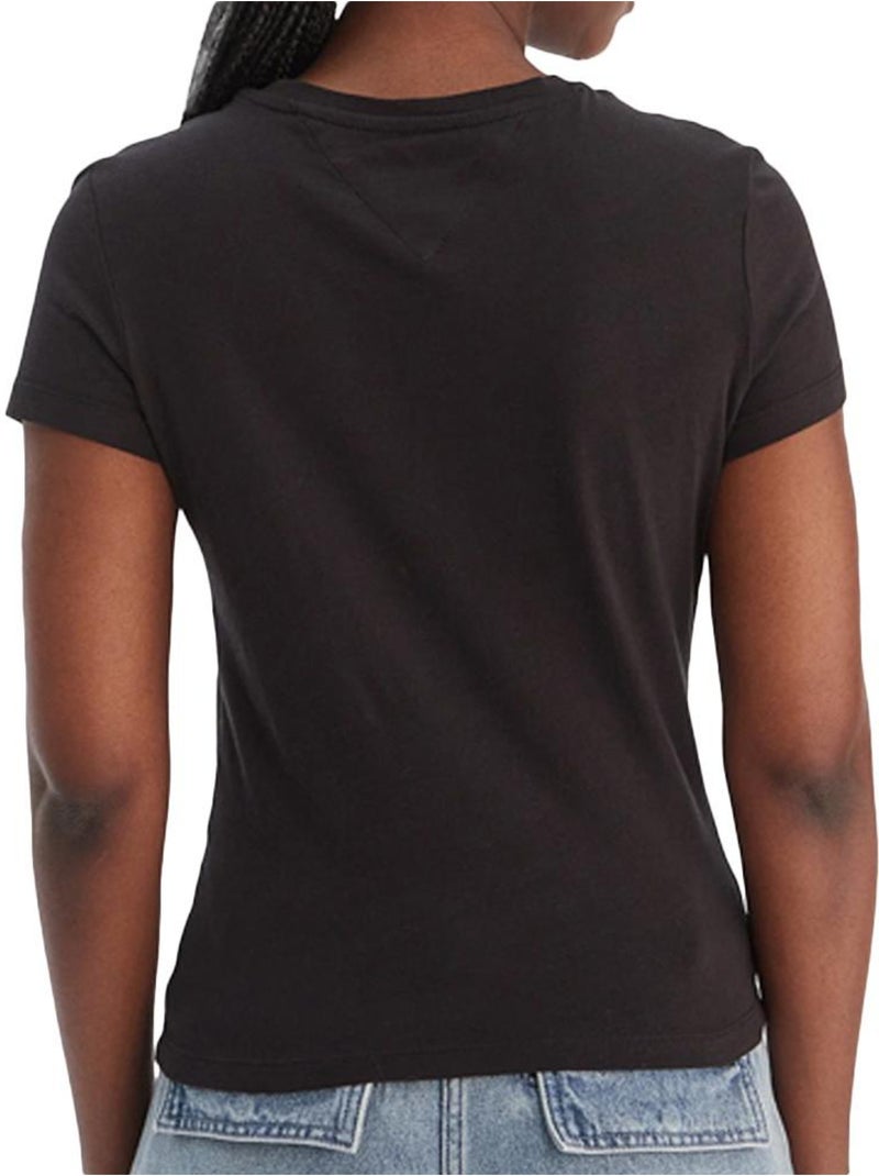 T-shirt donna tommy hilfiger Nero - Kiabi