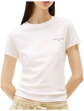 T-shirt Donna Tommy Hilfiger Slim Fit Lineare
