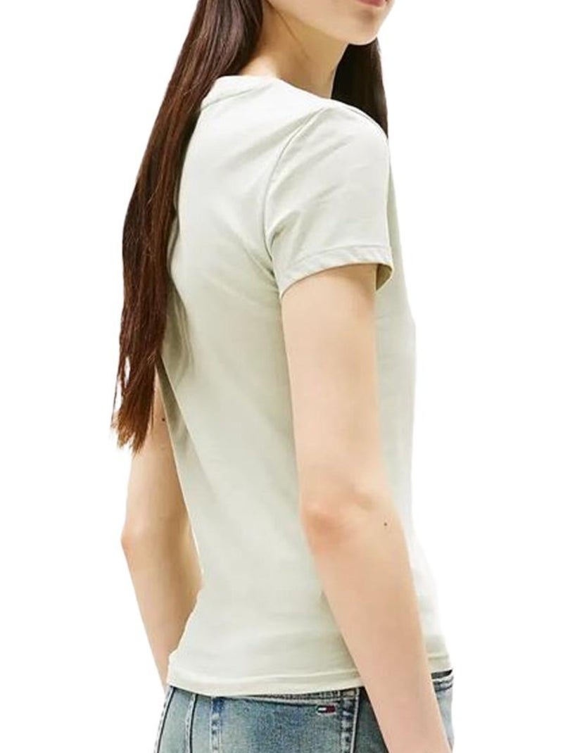 T-shirt donna tommy hilfiger slim Verde - Kiabi