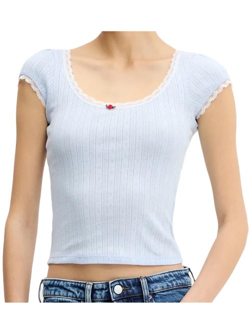 T-shirt Donna Tommy Hilfiger Traforata - Kiabi