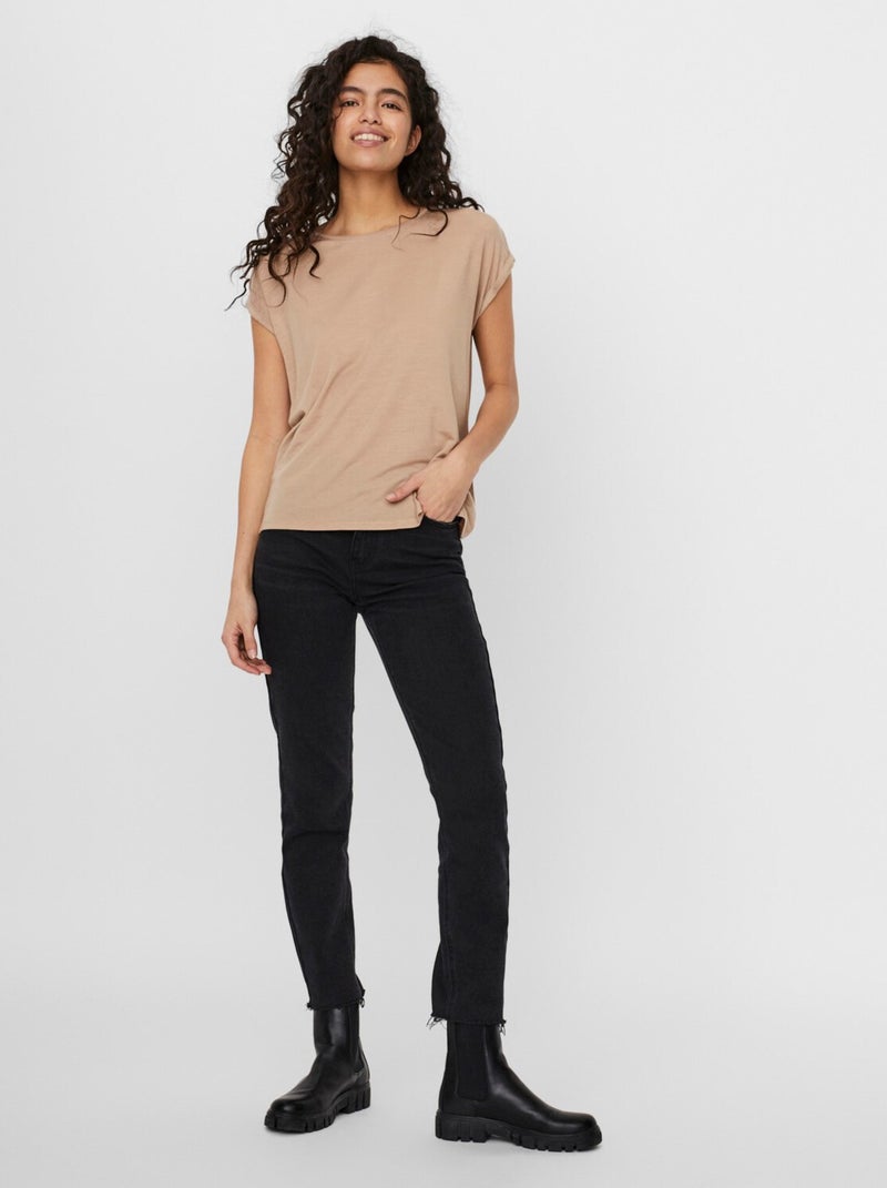 T-shirt Donna Vero Moda Beige - Kiabi
