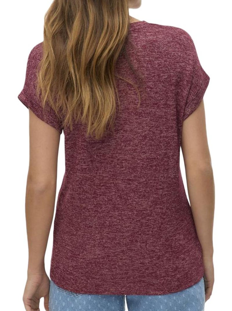 T-Shirt Donna Vero Moda Bordeaux - Kiabi