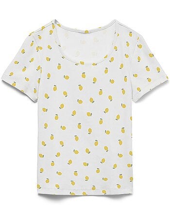T-Shirt Donna Vero Moda con Stampa Limoni