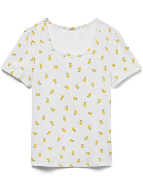 T-Shirt Donna Vero Moda con Stampa Limoni - Kiabi T-Shirt Donna Vero Moda con Stampa Limoni - Kiabi
