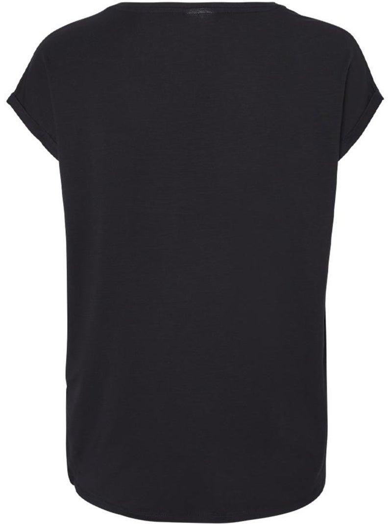 T-shirt Donna Vero Moda in Cotone Bio Blu marino - Kiabi