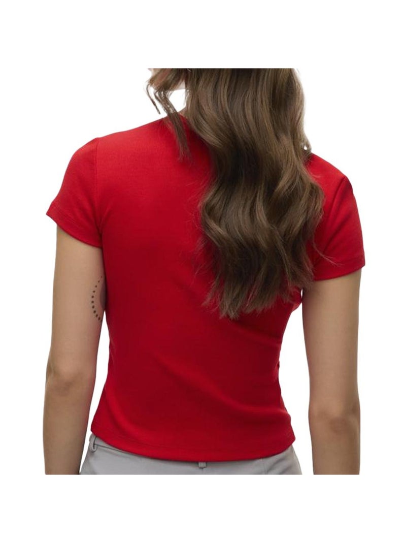 T-shirt Donna Vero Moda Rosso - Kiabi