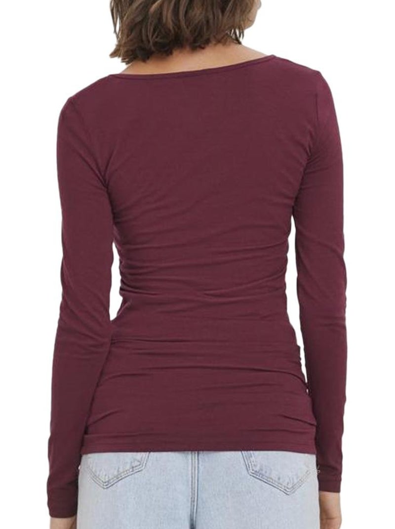 T-shirt donna vero moda Viola prugna - Kiabi