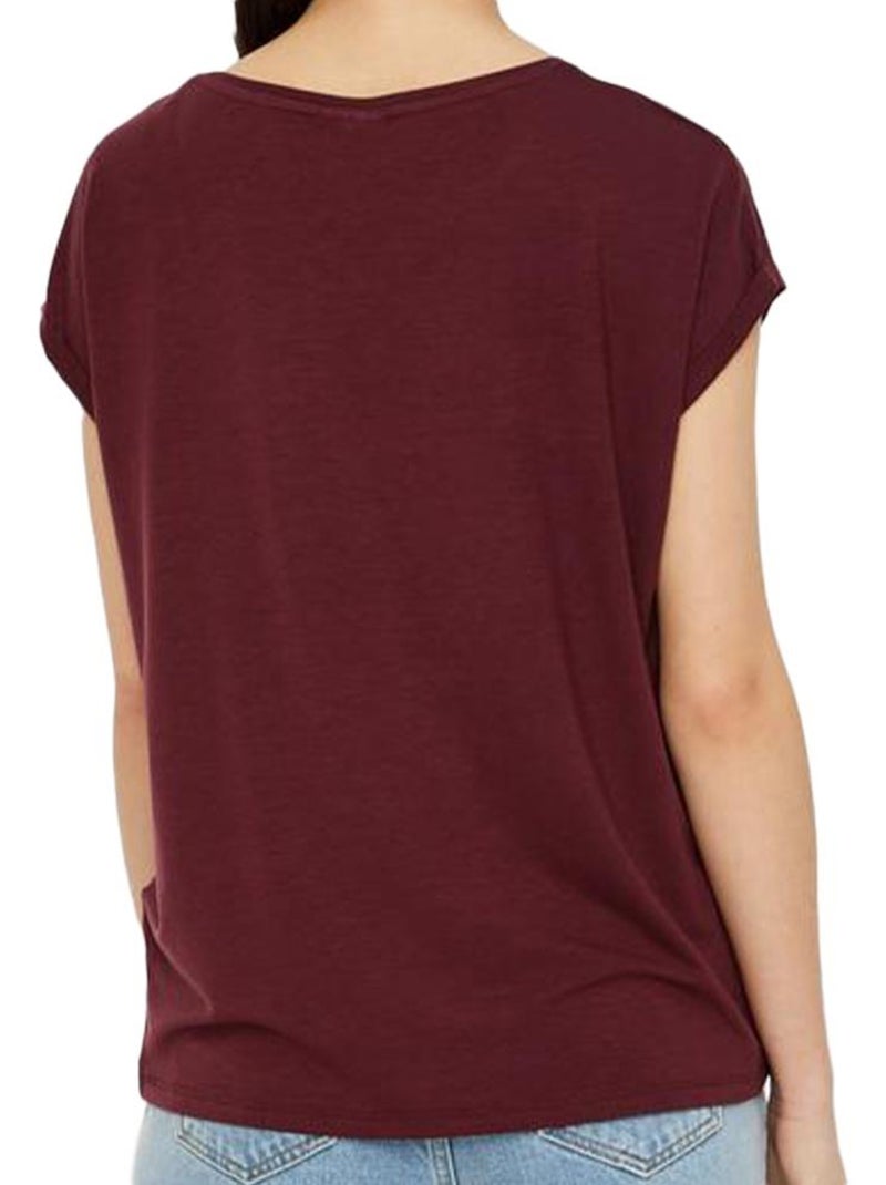 T-shirt Donna Vero Moda Viola prugna - Kiabi