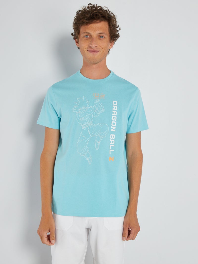T-shirt 'Dragon Ball Z' in jersey BLU - Kiabi