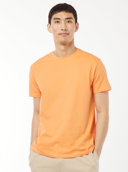 T-shirt dritta in jersey tinta unita - Kiabi