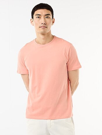 T-shirt dritta in jersey tinta unita