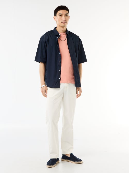 T-shirt dritta in jersey tinta unita - Kiabi