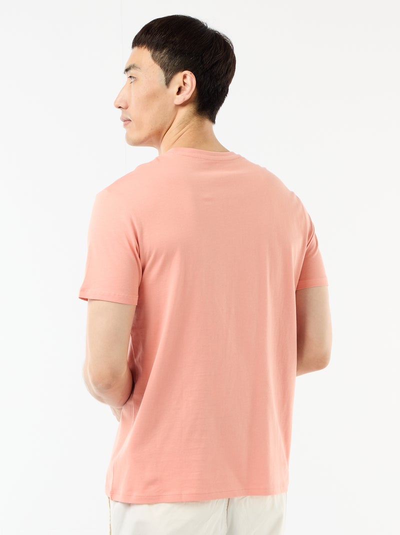 T-shirt dritta in jersey tinta unita Arancione - Kiabi