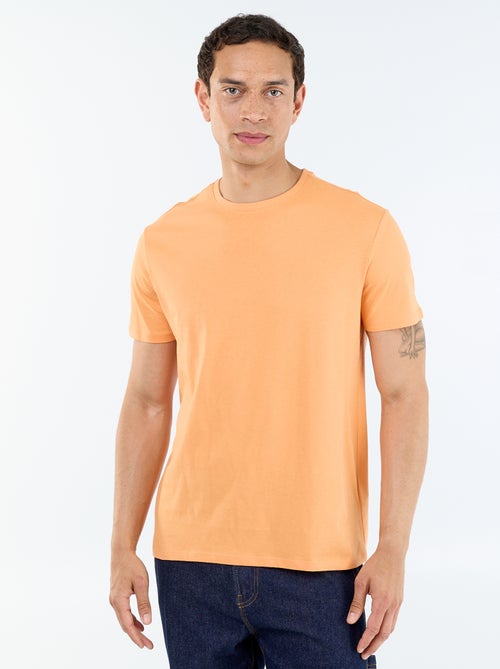 T-shirt dritta in jersey tinta unita - Kiabi