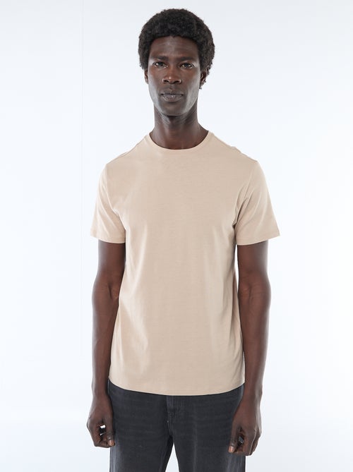 T-shirt dritta in jersey tinta unita - Kiabi