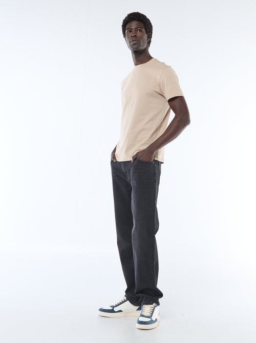 T-shirt dritta in jersey tinta unita - Kiabi