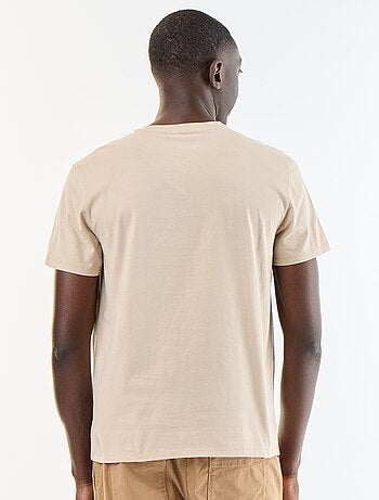 T-shirt dritta in jersey tinta unita