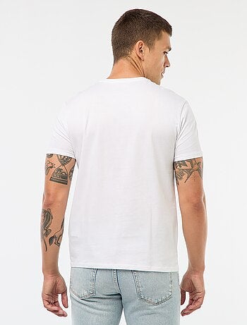T-shirt dritta in jersey tinta unita