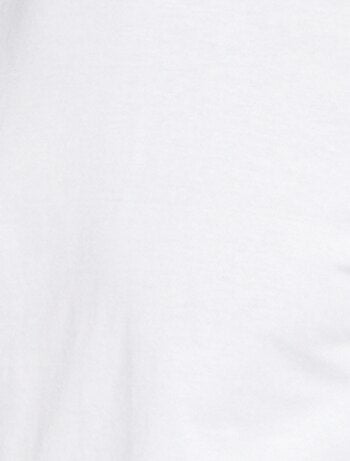 T-shirt dritta in jersey tinta unita