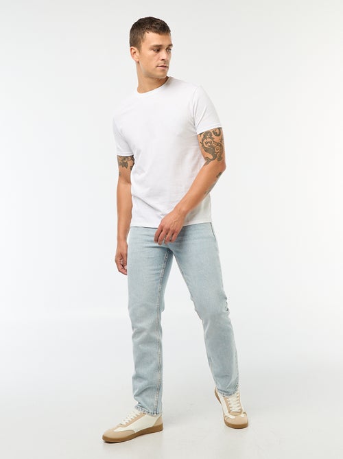 T-shirt dritta in jersey tinta unita - Kiabi