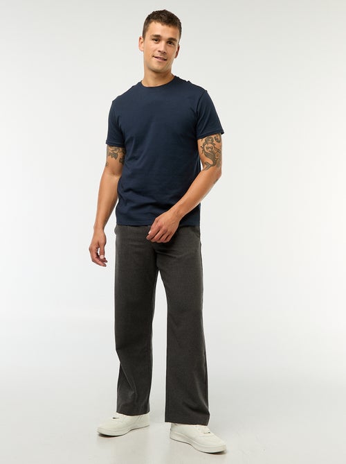 T-shirt dritta in jersey tinta unita - Kiabi