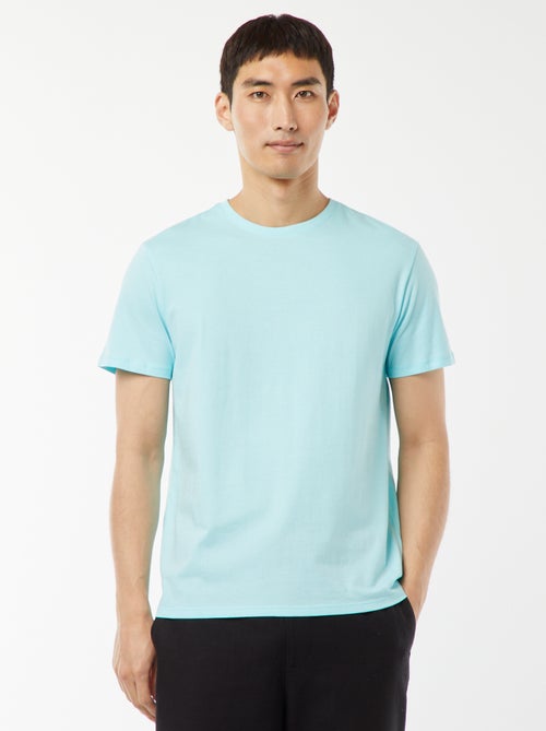 T-shirt dritta in jersey tinta unita - Kiabi
