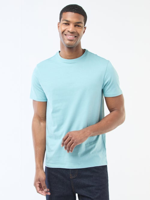 T-shirt dritta in jersey tinta unita - Kiabi