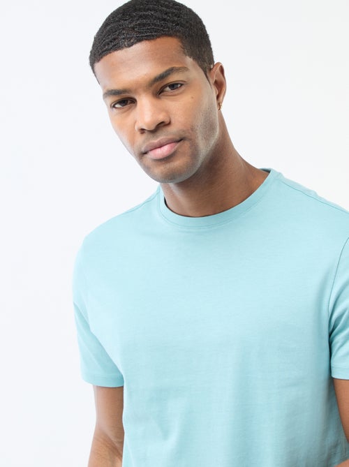 T-shirt dritta in jersey tinta unita - Kiabi