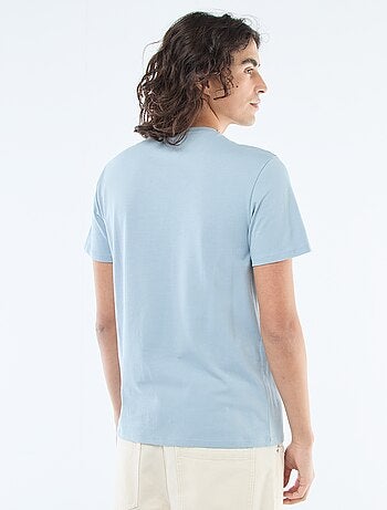 T-shirt dritta in jersey tinta unita