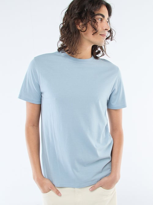 T-shirt dritta in jersey tinta unita - Kiabi