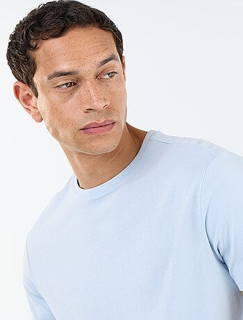 T-shirt dritta in jersey tinta unita