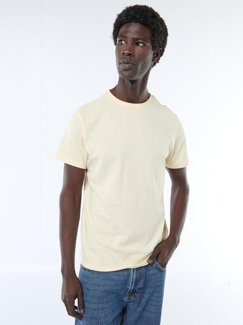 T-shirt dritta in jersey tinta unita - Kiabi