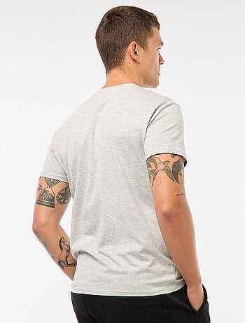 T-shirt dritta in jersey tinta unita