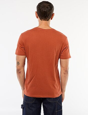 T-shirt dritta in jersey tinta unita