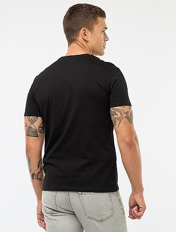 T-shirt dritta in jersey tinta unita
