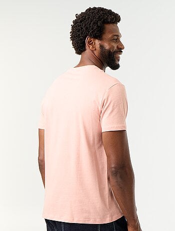 T-shirt dritta in jersey tinta unita