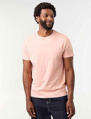 T-shirt dritta in jersey tinta unita