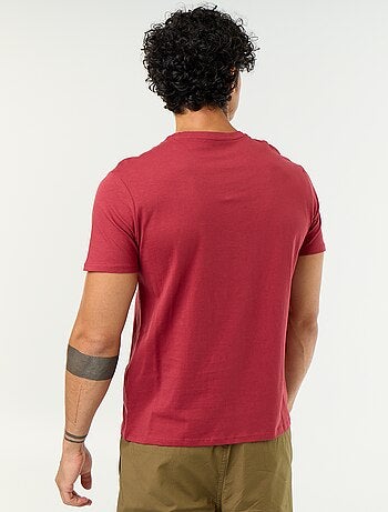 T-shirt dritta in jersey tinta unita
