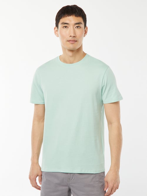 T-shirt dritta in jersey tinta unita - Kiabi