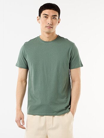 T-shirt dritta in jersey tinta unita