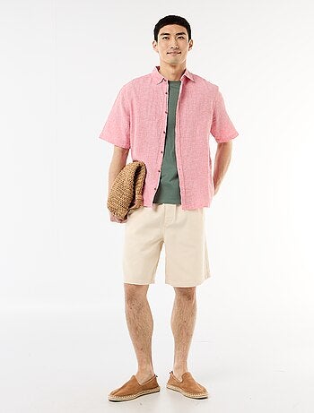 T-shirt dritta in jersey tinta unita