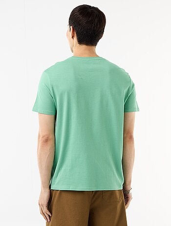 T-shirt dritta in jersey tinta unita